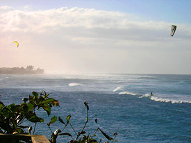 kitesurfing